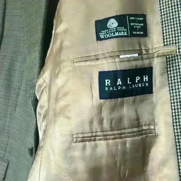Ralph Lauren herring bone style,career,pure new wool men blazer / jacket/ coat . - Picture 5 of 10